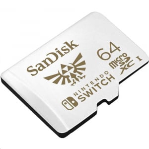 64GB microSDXC Sandisk Nintendo Switch UHS-I CL10 U3 A1 V30  (183551 / SDSQXAT-064G)